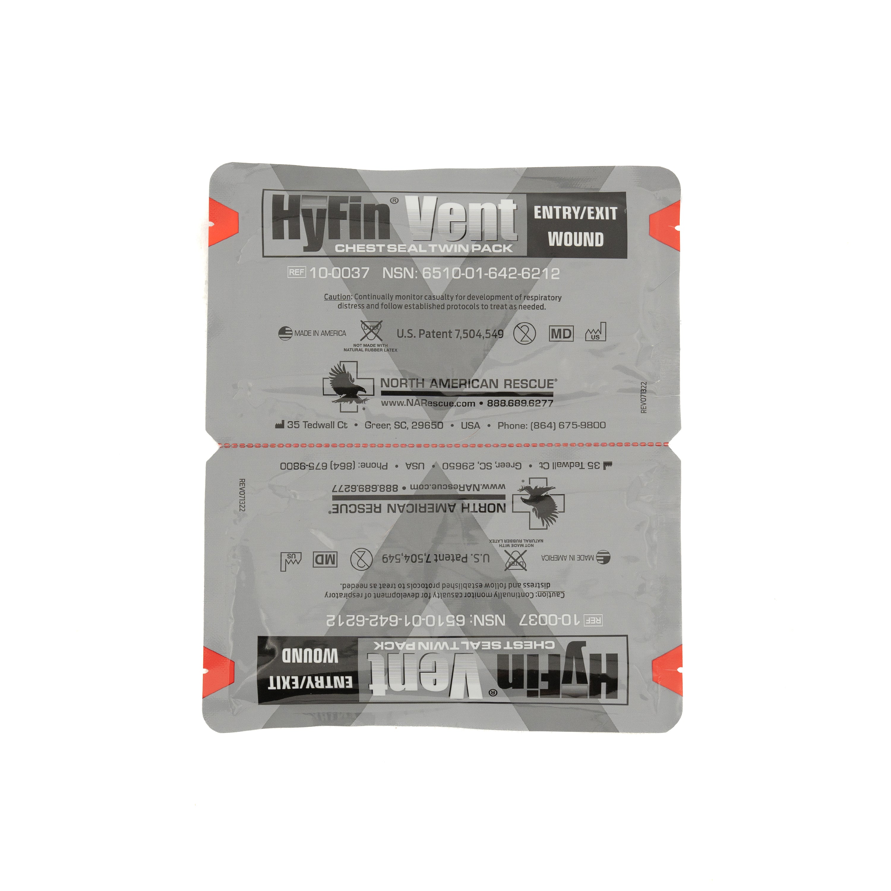 NAR Hyfin Vent Chest Seal Twin Pack - Image 2